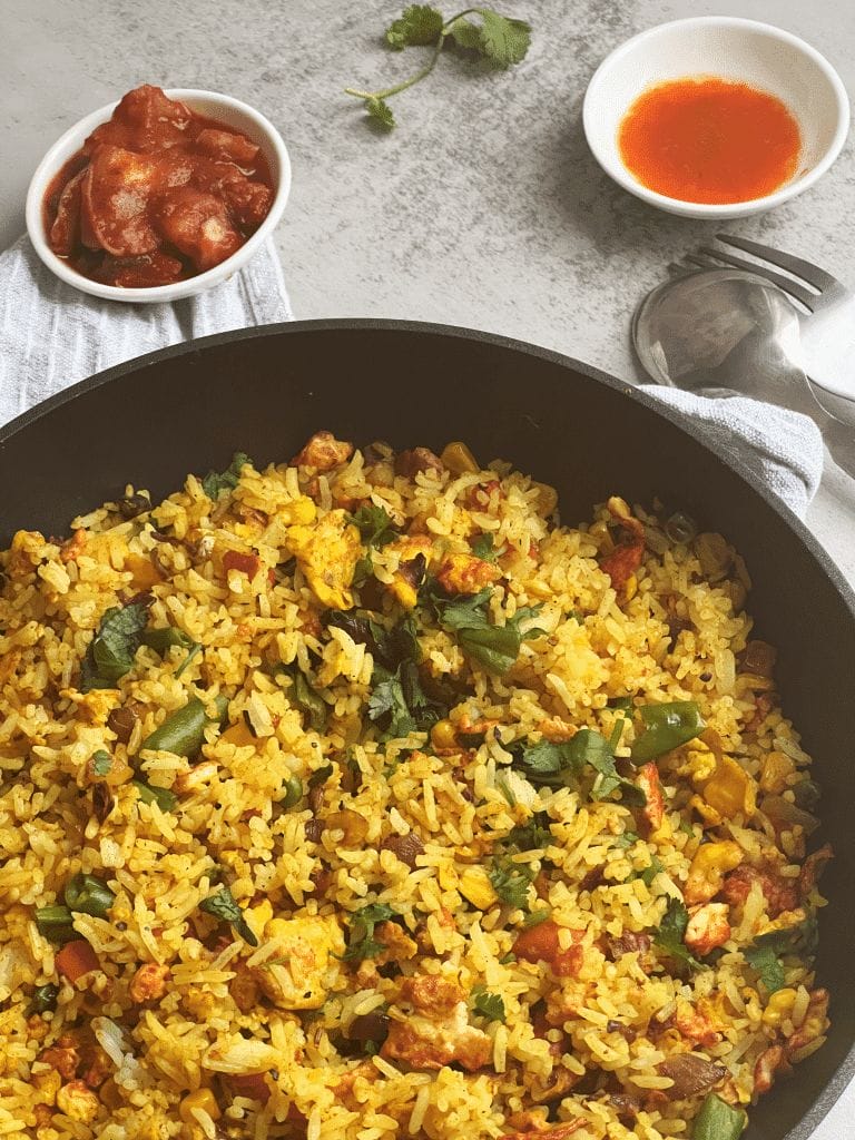 Egg fried rice without soy sauce