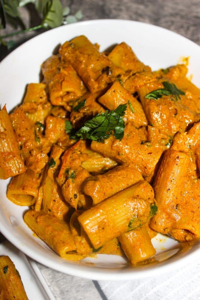 Chicken Curry Pasta With Coconut Milk