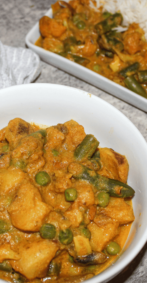 Easy creamy vegetable curry