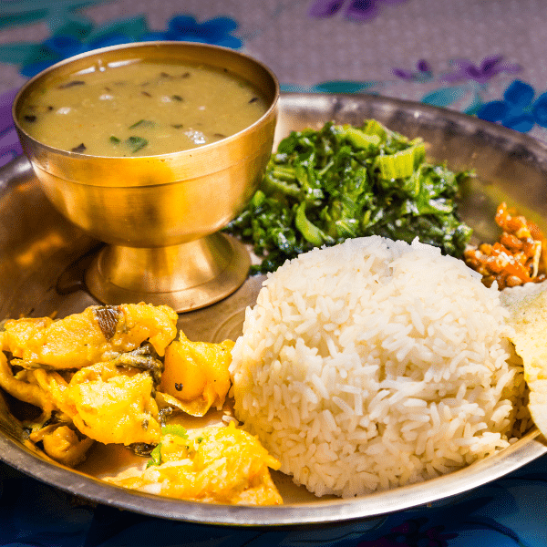 Dal Bhat tarkari - difference between nepali and indian food