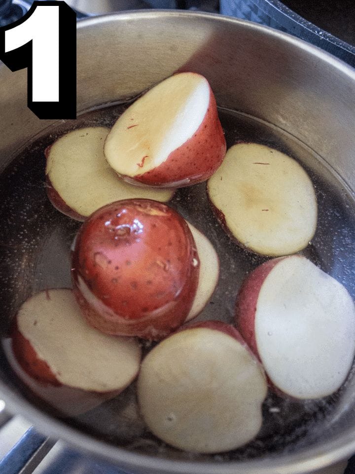 Boil potato.