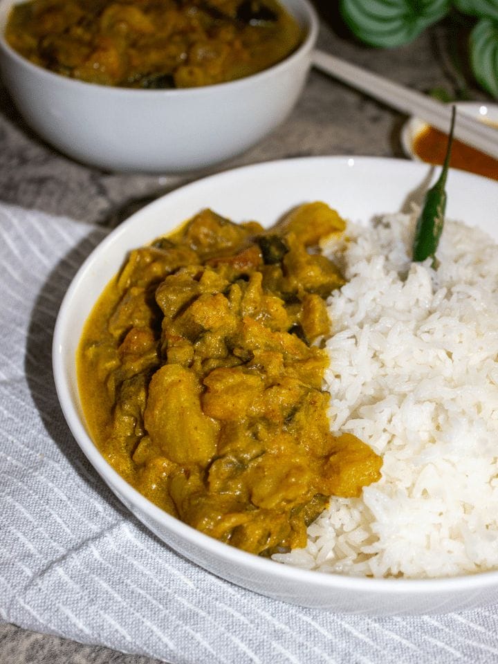Eggplant curry coconut