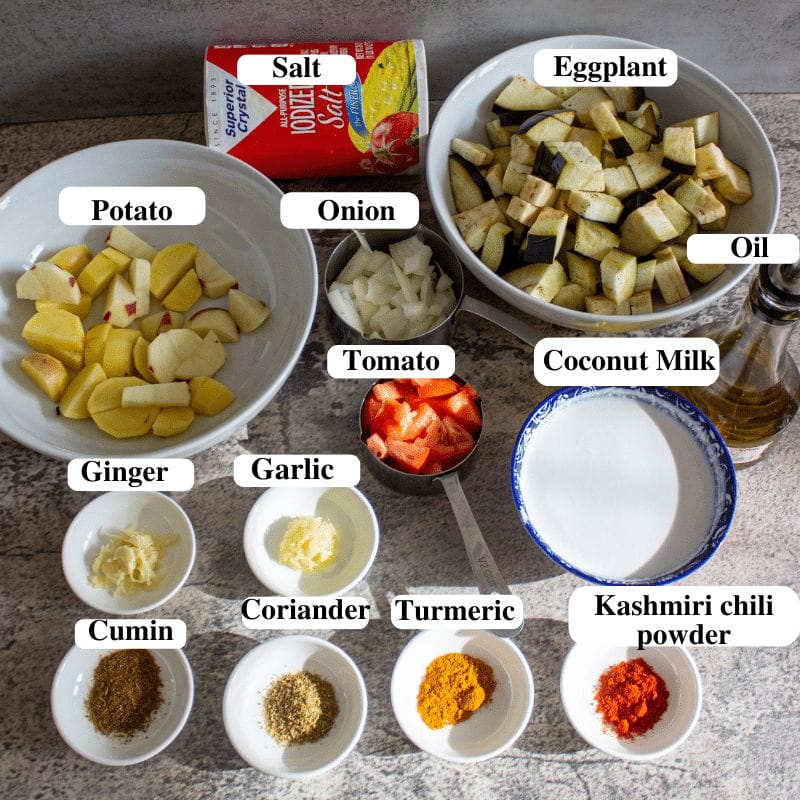 Ingredients Eggplant creamy curry