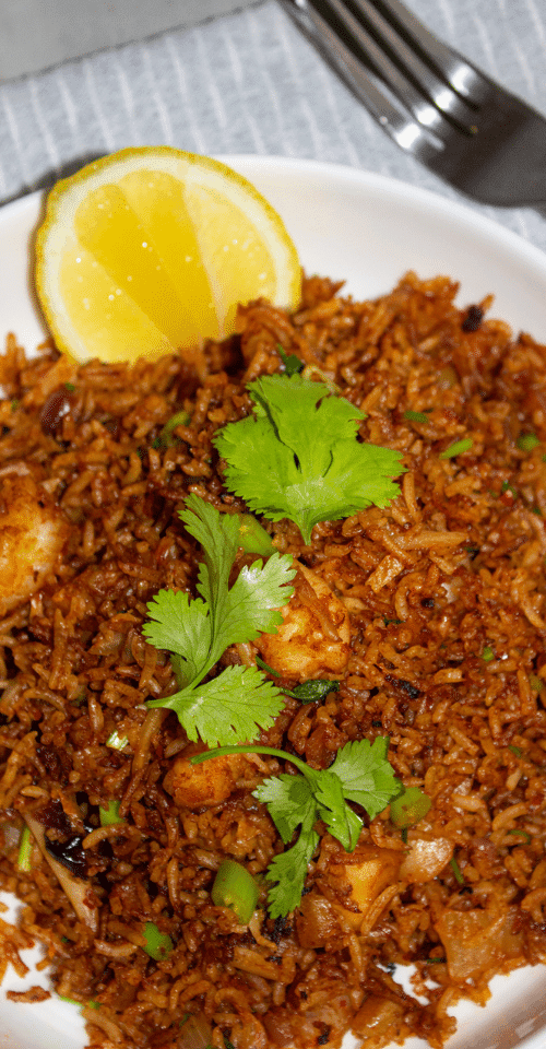 SHRIMP KIMCHI FRIED RICE- FRIED RICE - simple & easy