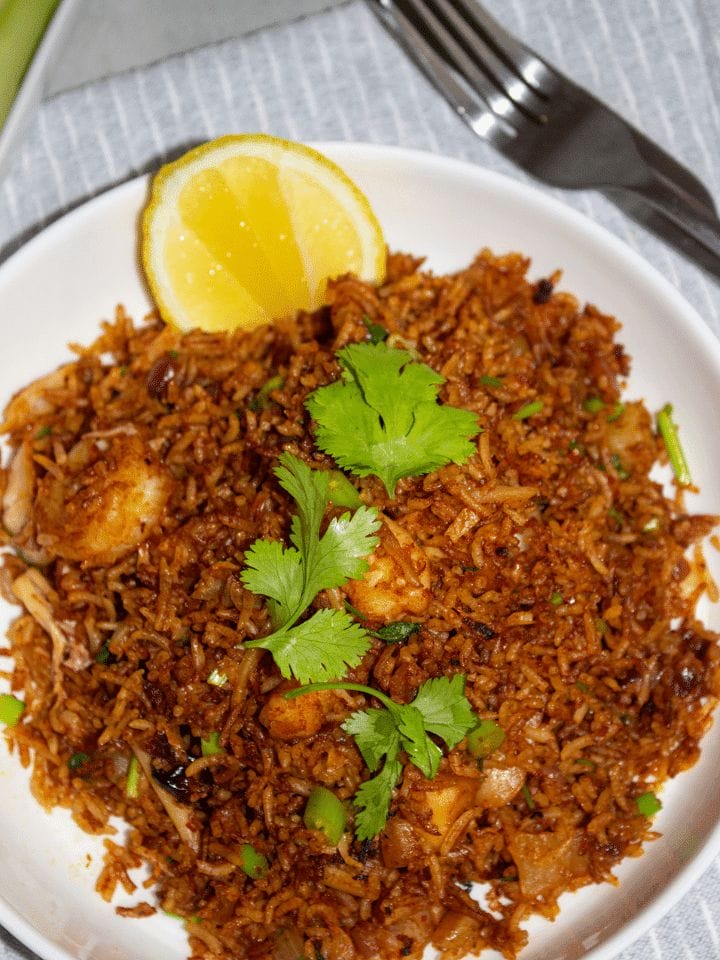 SHRIMP KIMCHI FRIED RICE- FRIED RICE - simple & easy