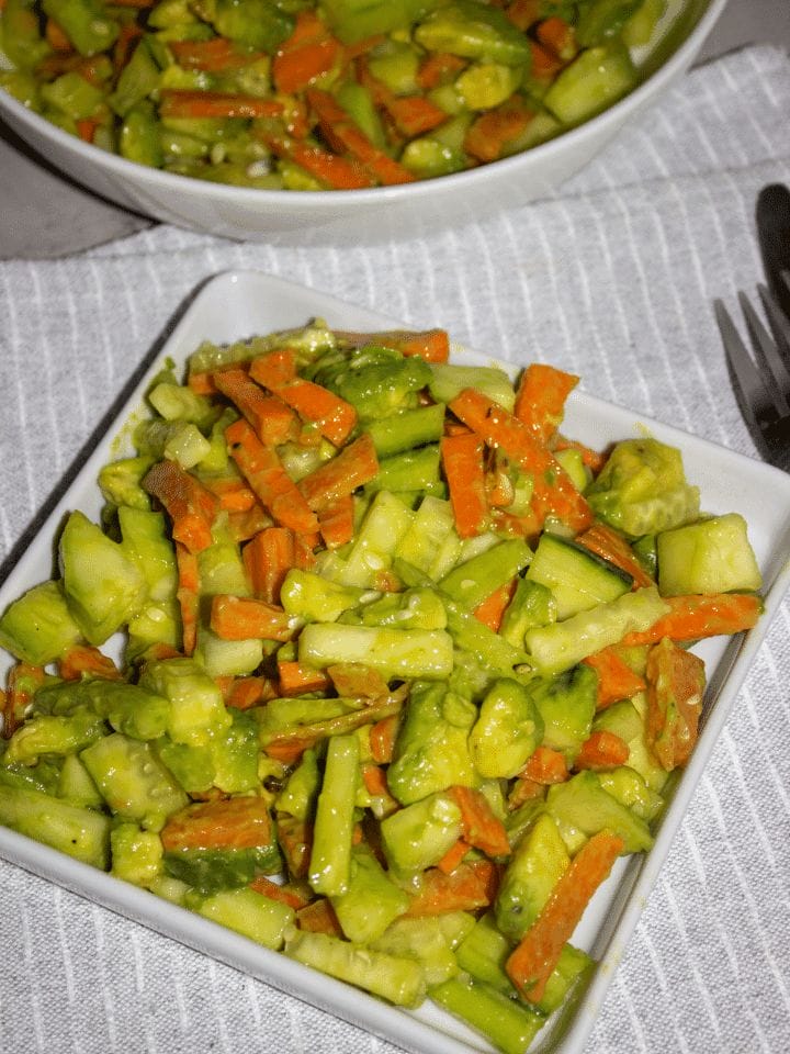 AVOCADO CUCUMBER CARROT SALAD