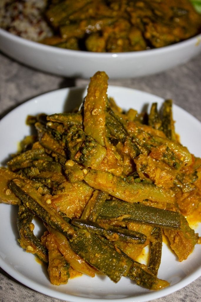 Bitter gourd okra curry recipe