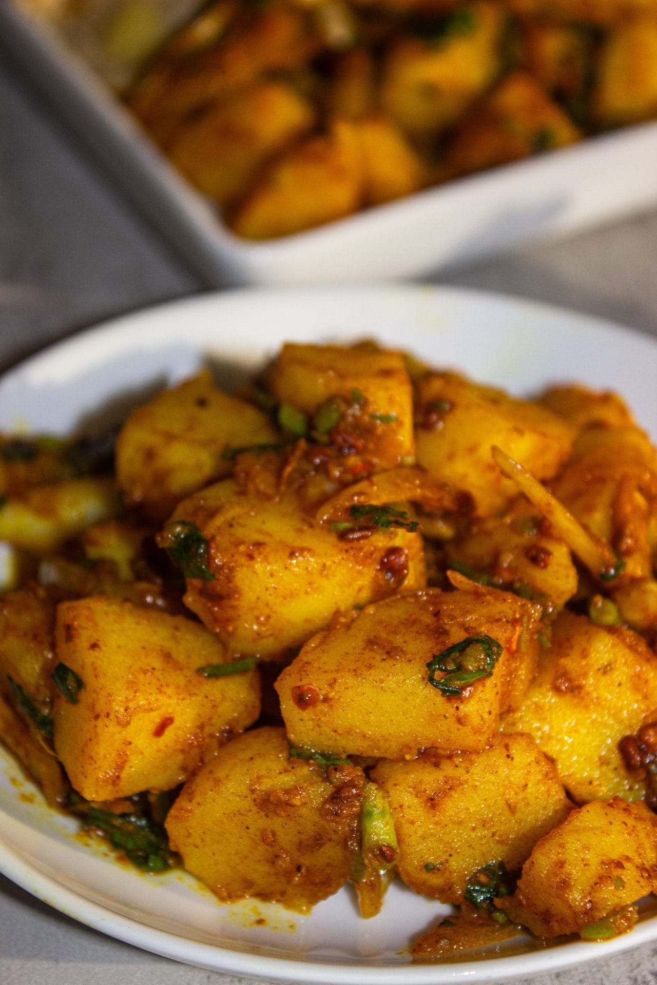Nepali potato salad- Aloo Sadeko