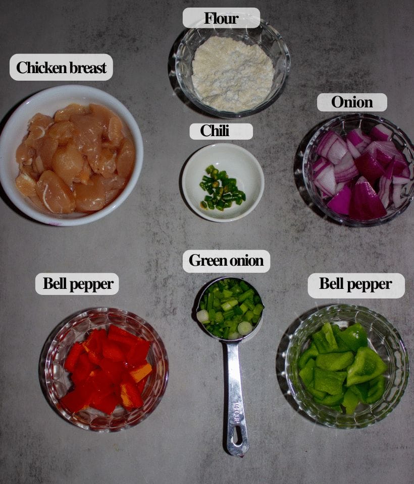 Nepali chicken chili recipe Ingredients