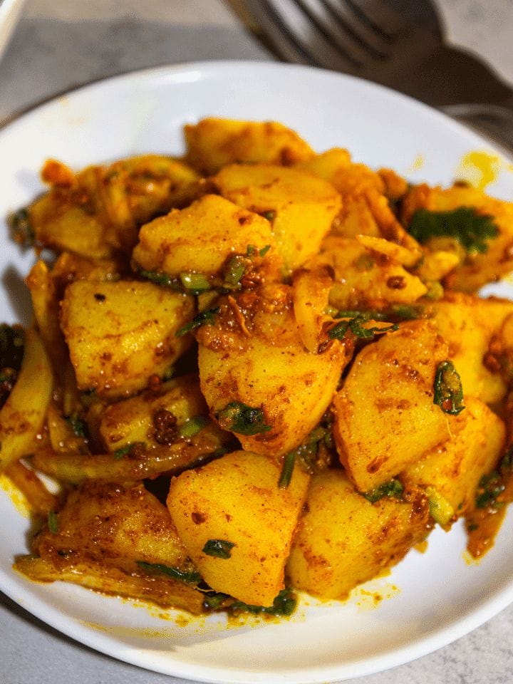Nepali potato salad