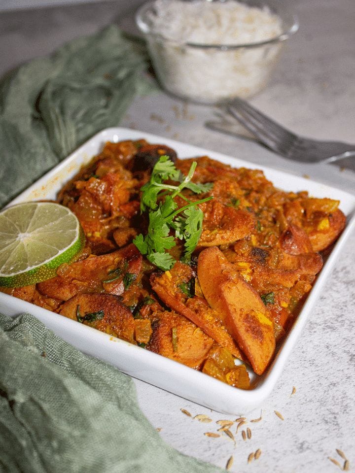 chicken franks curry