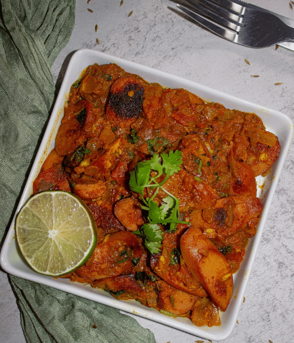 serve chicken franks curry ho