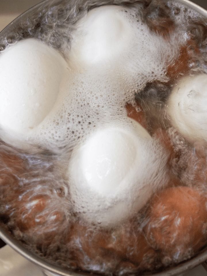 boil potato egg
