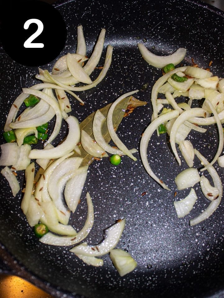 ADD ONION AND SAUTE.