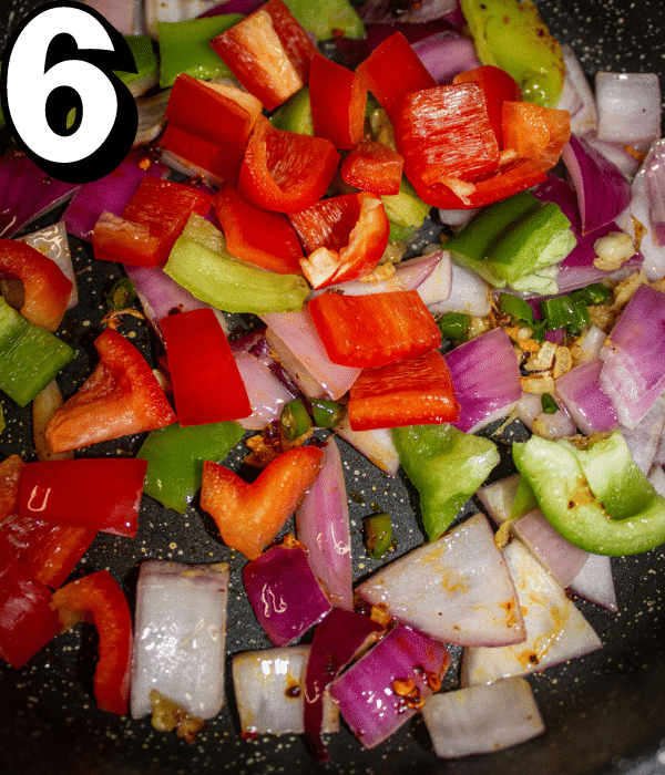 ADD ONION, BELL PEPPER