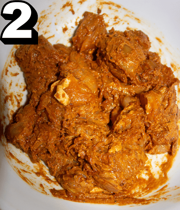 marinate chicken and set aside.