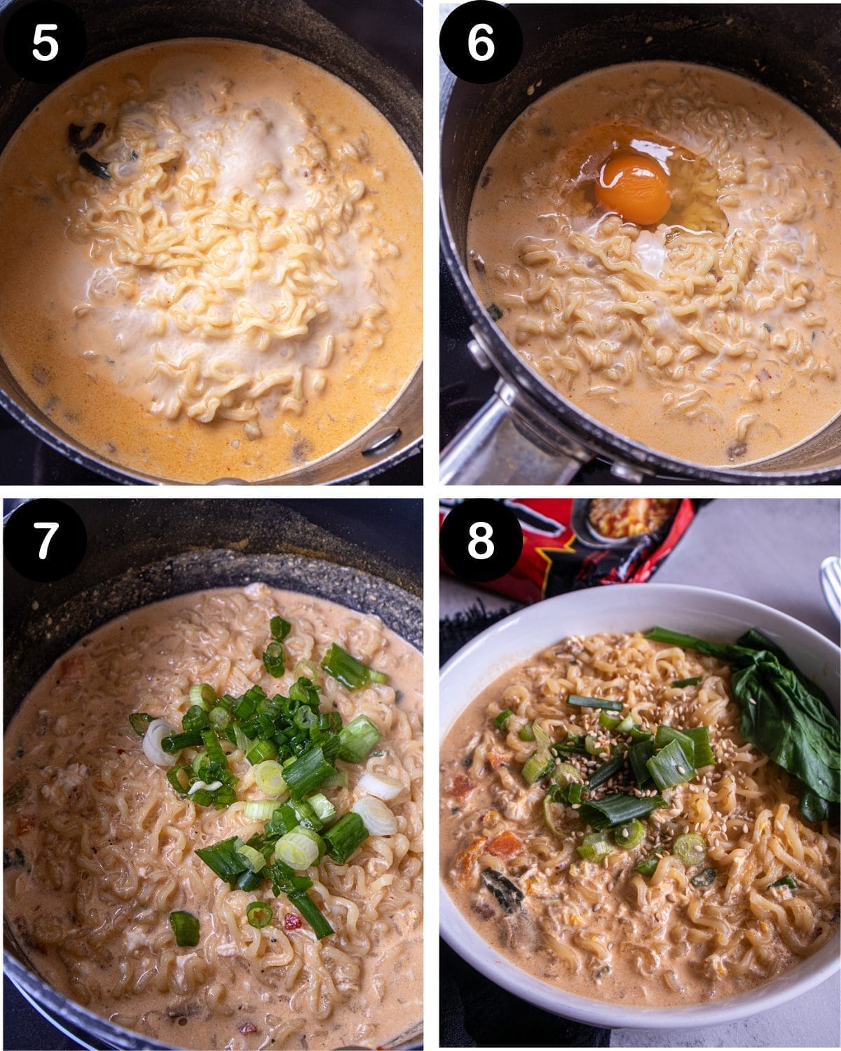 CREAMY EGG RAMEN 5-8