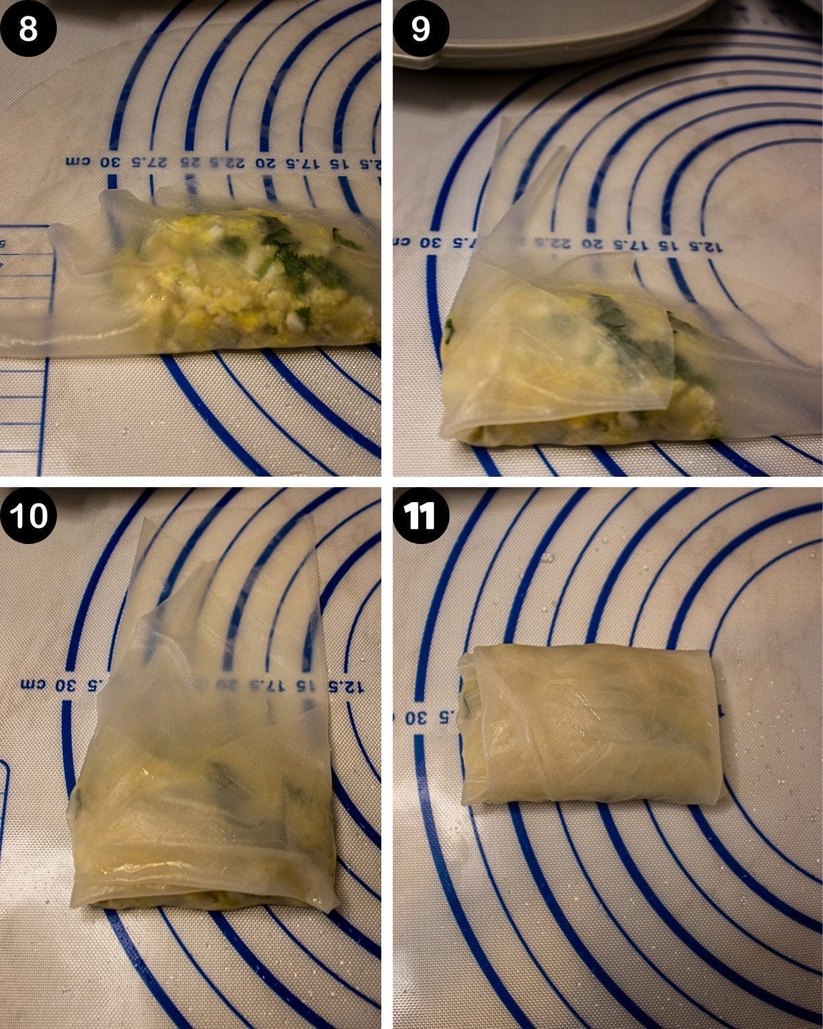 fold the paper roll.