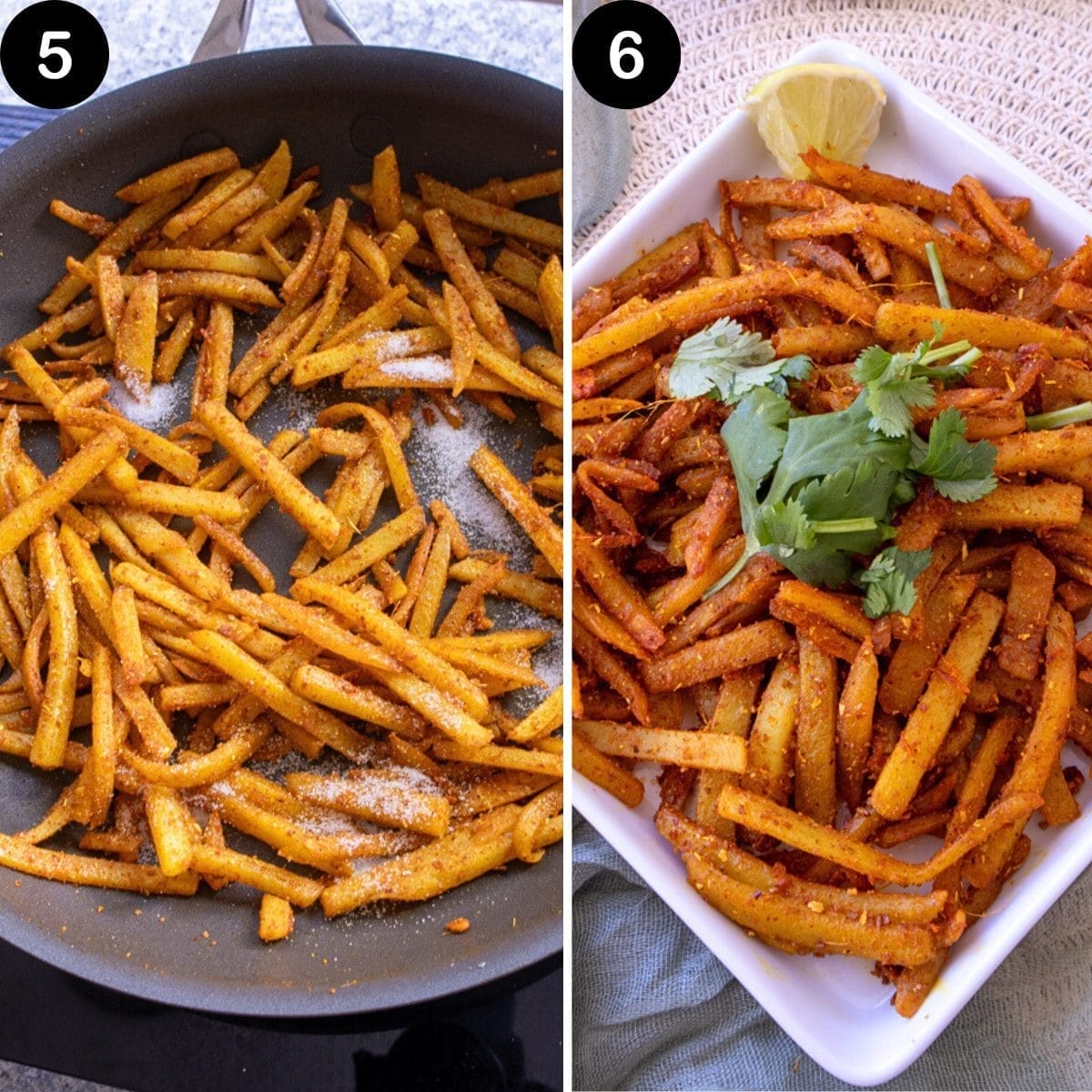 ALOO BHUJIA RECIPE STEP 5-6