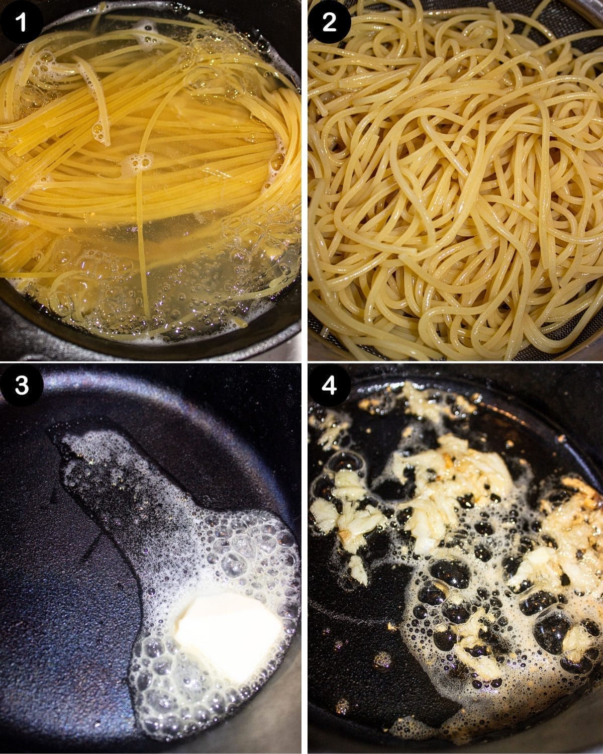 GOCHUJANG CREAMY PASTA RECIPE STEP 1 - 4