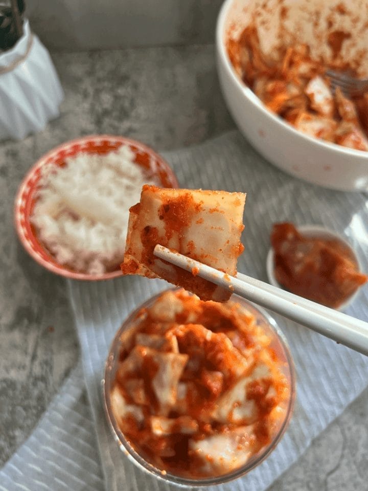 GREEN CABBAGE KIMCHI RECIPE STEP BY STEP 1