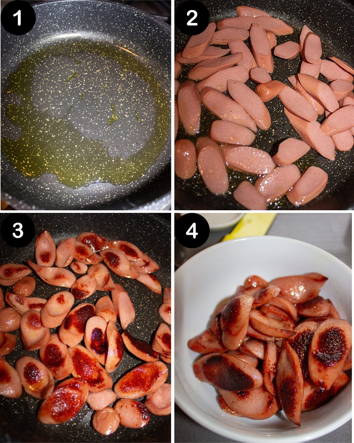 chicken sausage CURRY STEP 1-4