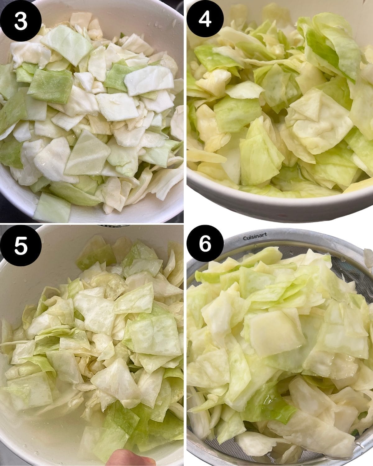 green cabbage recipe step 3 -6