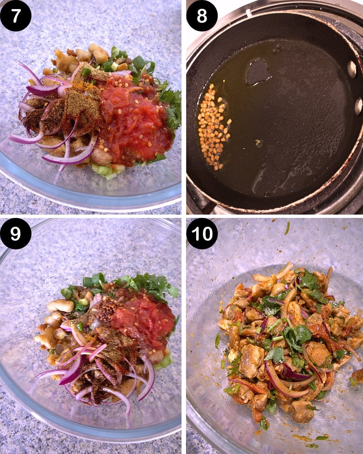 CHICKEN CHOILA STEP 7- 10