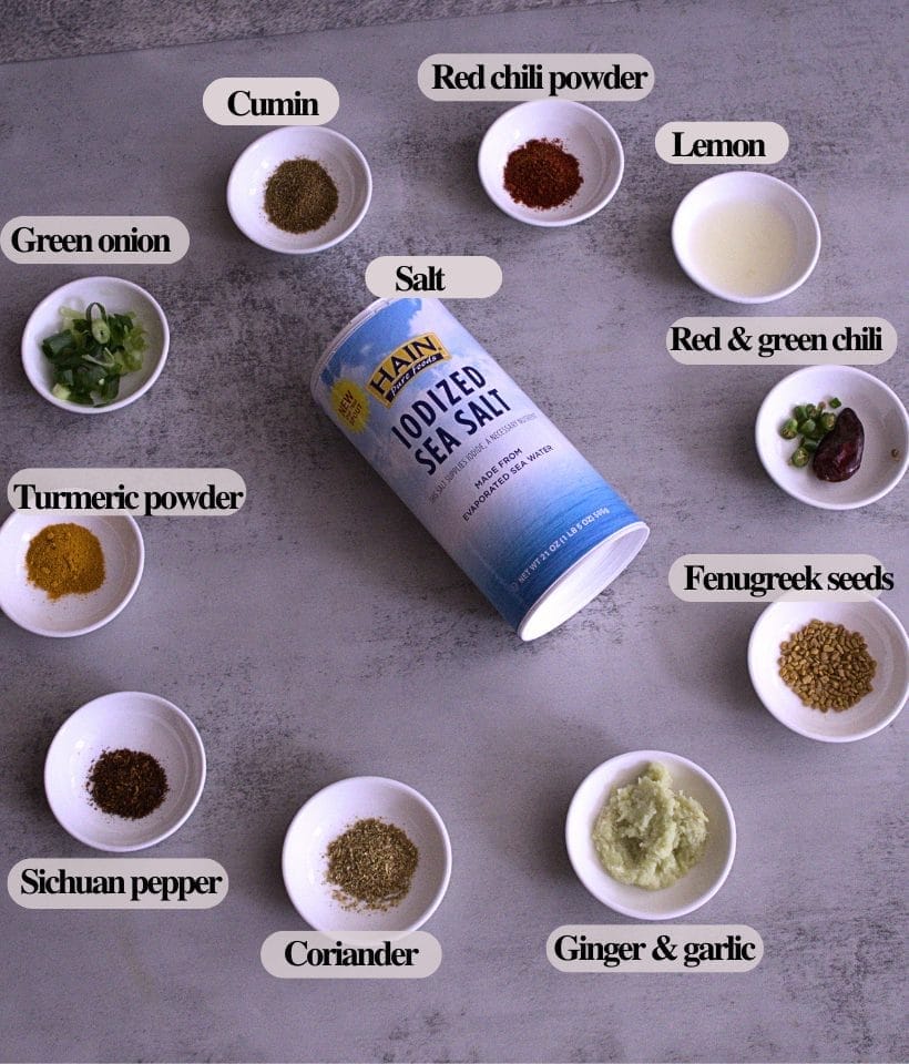 INGREDIENTS FOR CHICKEN CHOILA