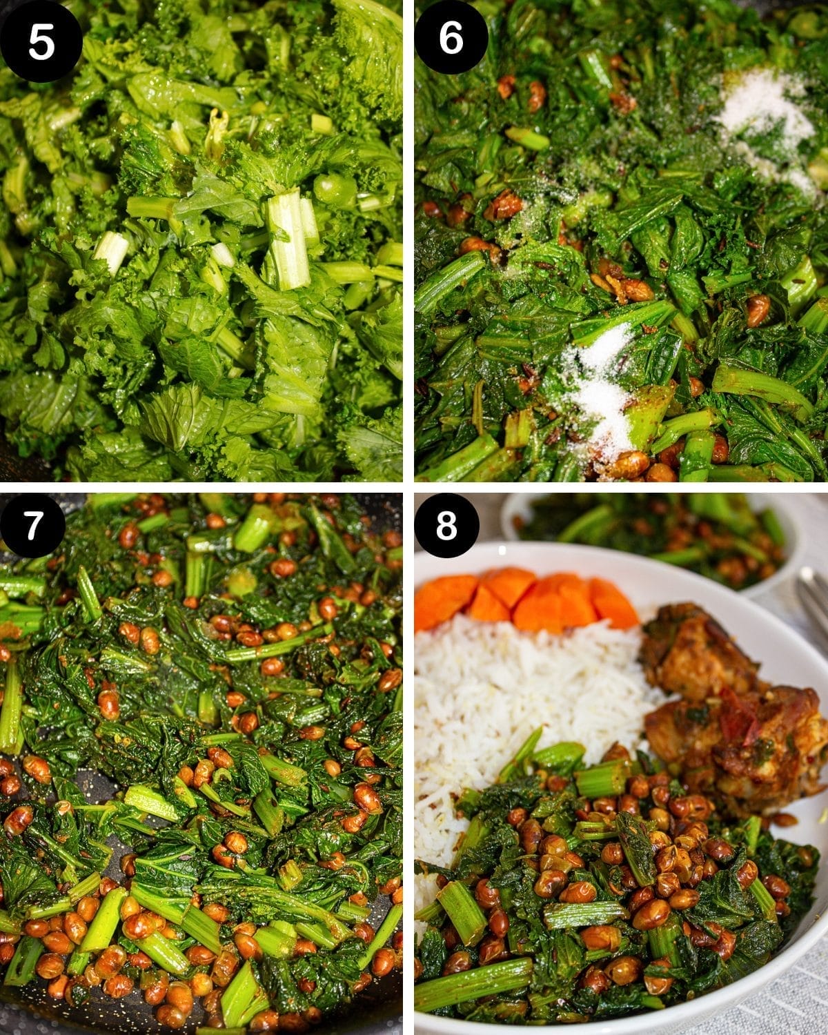 SAAG BHATMAS CURRY STEP 5 - 8