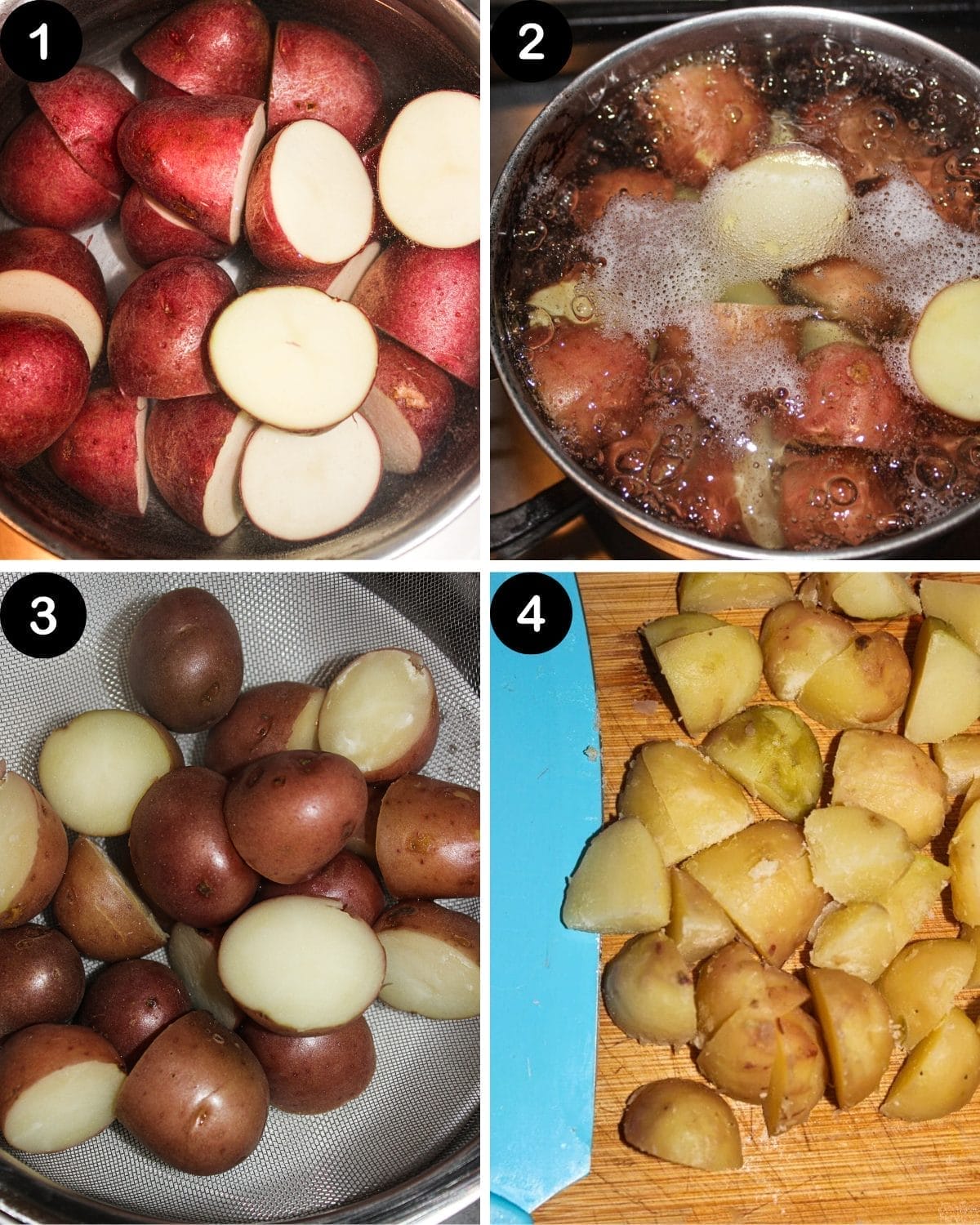 dry potato curry step 1 - 4