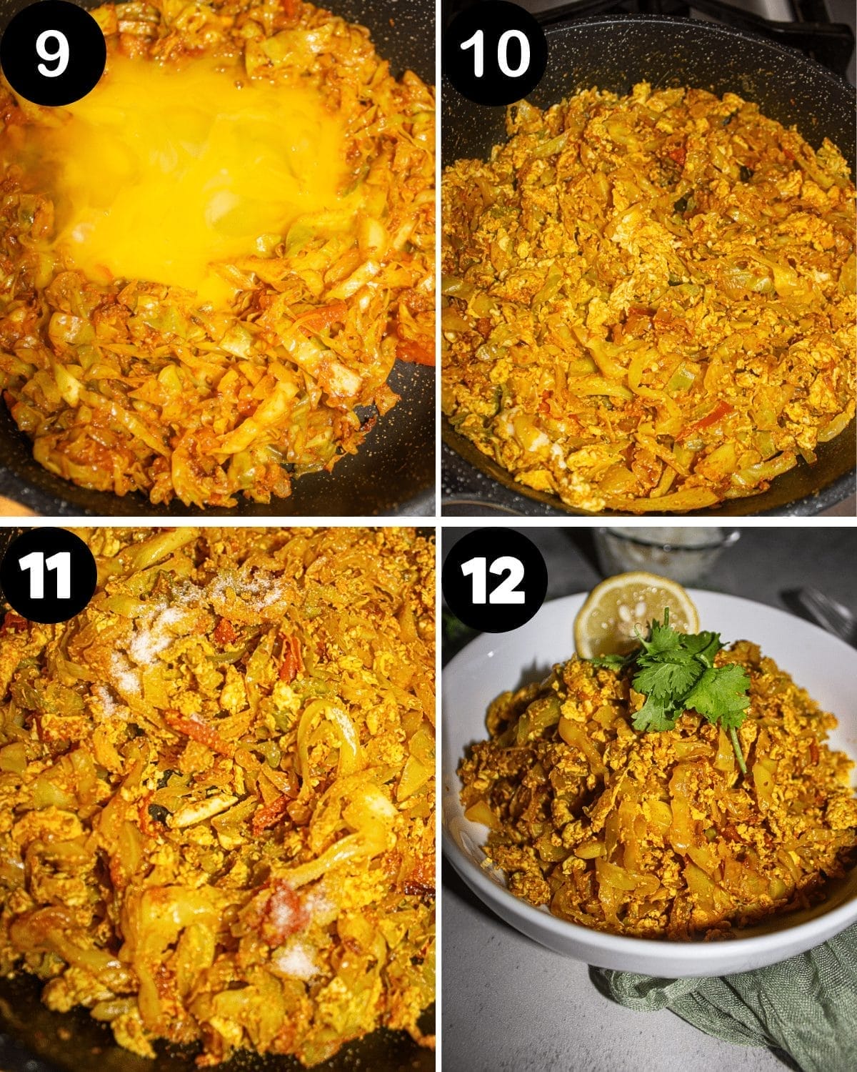 egg cabbage curry recipe 9 - 12