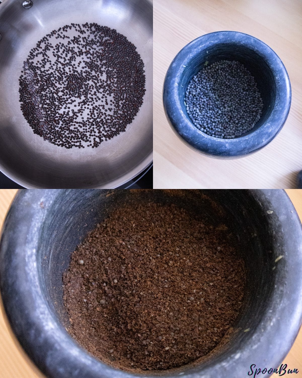 ROAST THE MUSTARD SEEDS